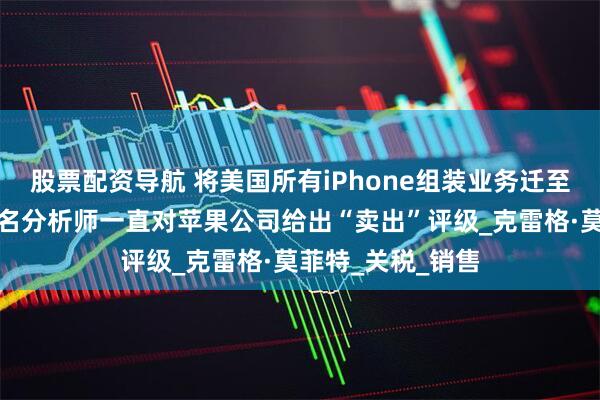 股票配资导航 将美国所有iPhone组装业务迁至印度不现实，知名分析师一直对苹果公司给出“卖出”评级_克雷格·莫菲特_关税_销售