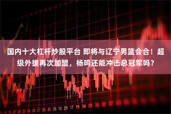 国内十大杠杆炒股平台 即将与辽宁男篮会合！超级外援再次加盟，杨鸣还能冲击总冠军吗？